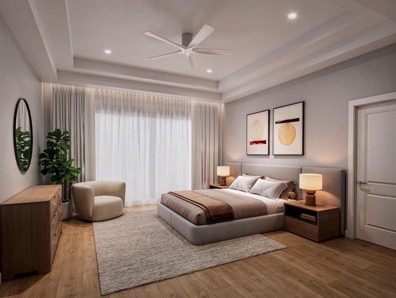 Furnished interior view inside a new home in , Boynton Beach (Image 7).