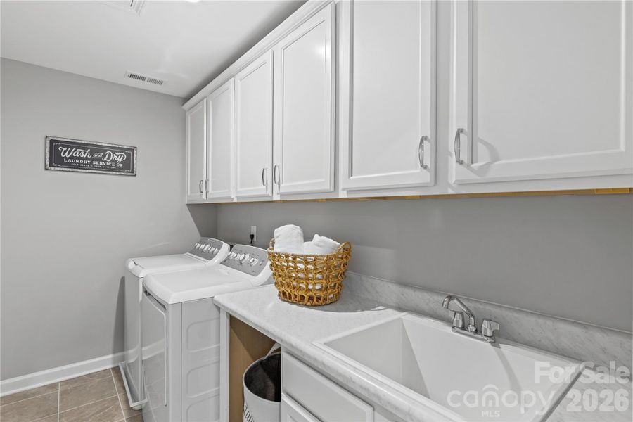 Sample Laundry Room with sink