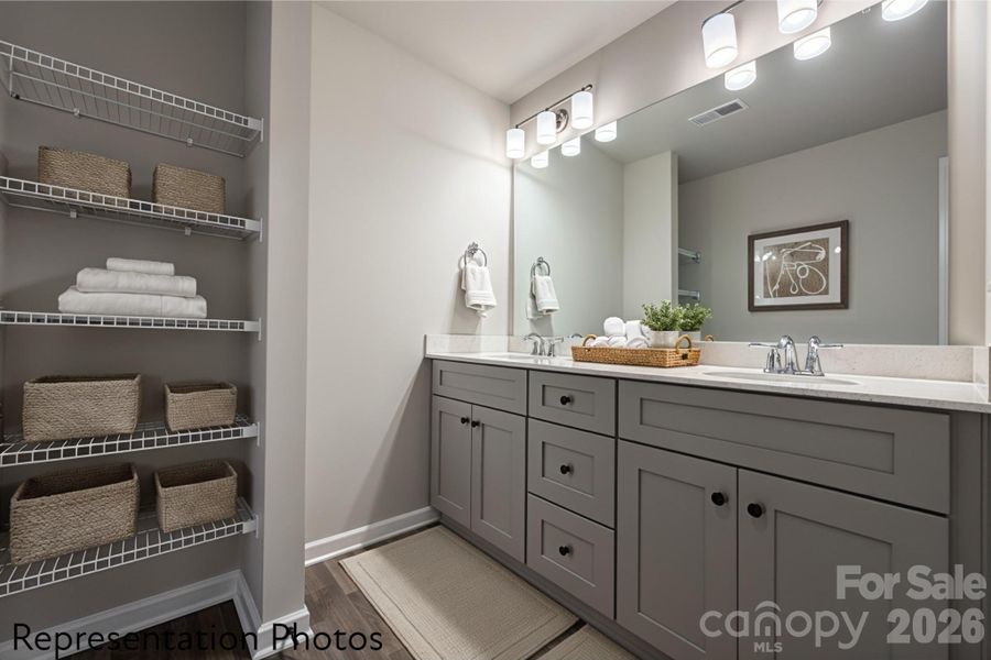 Furnished interior view inside a new home in , Charlotte (Image 17).