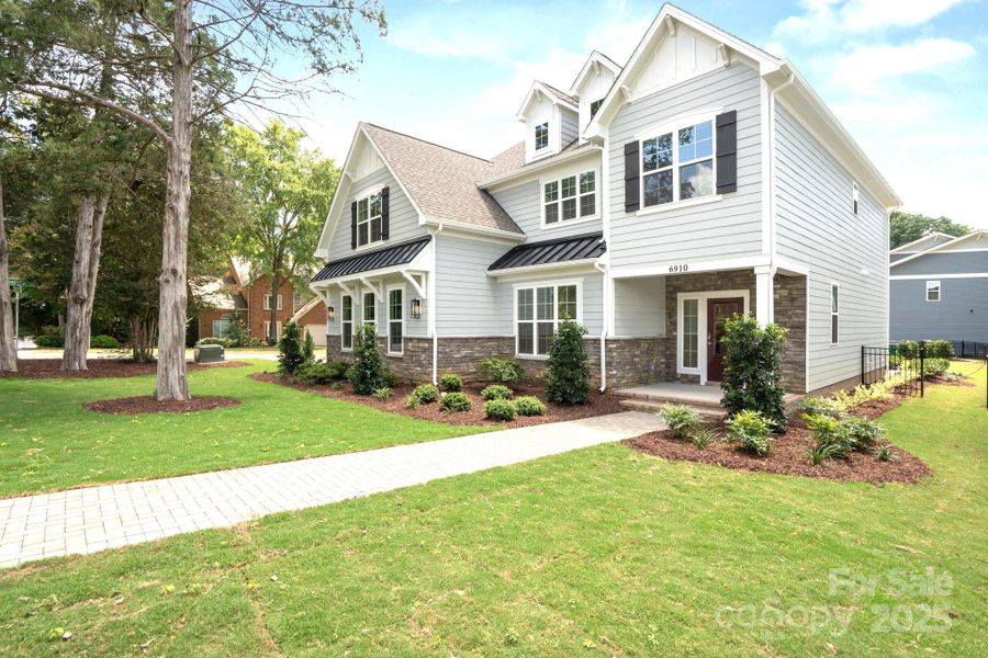 Front exterior of a new home in , Charlotte, NC, highlighting curb appeal (Image 2).