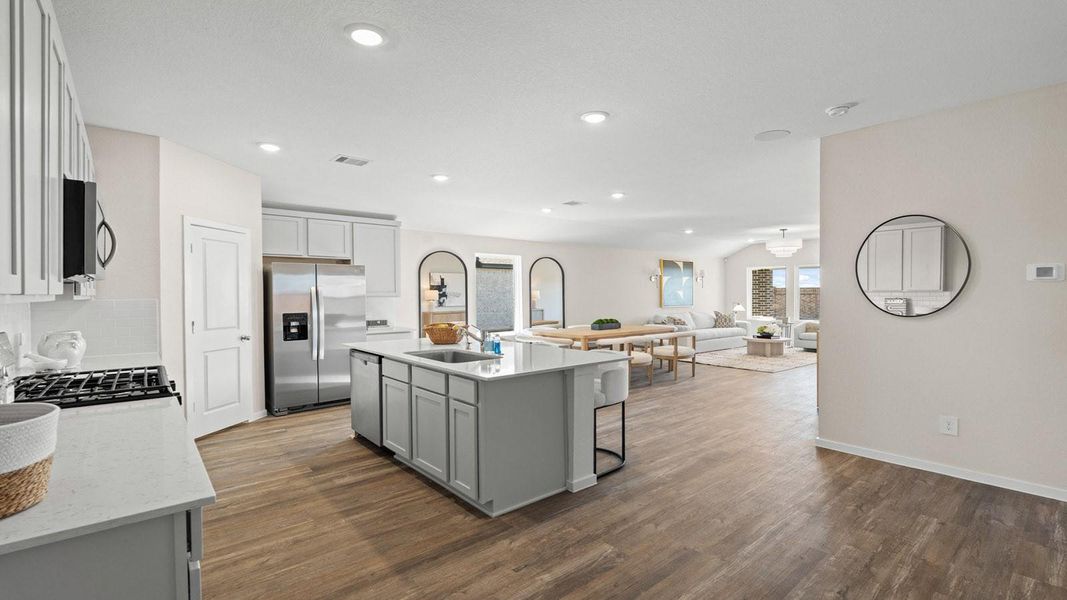 Furnished interior view inside a new home in River Ranch Meadows, Dayton (Image 11).