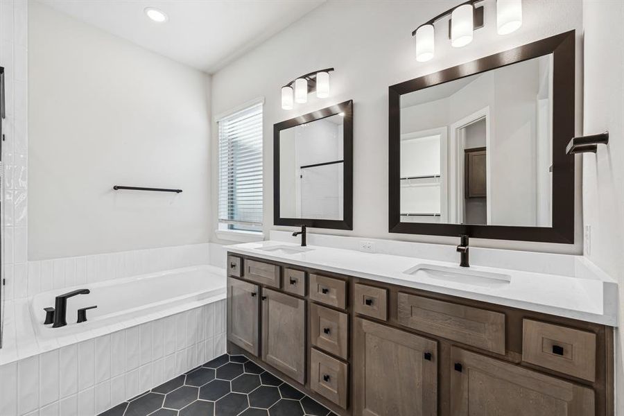 Furnished interior view inside a new home in South Pointe  Village Series, Mansfield (Image 9).