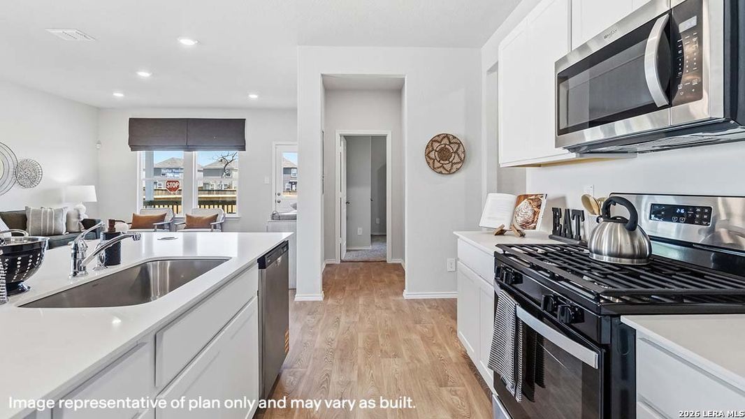 Furnished interior view inside a new home in Riverstone at Westpointe, San Antonio (Image 38).