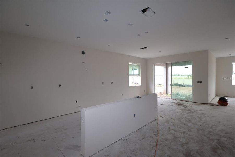 In-progress construction of a new home in Center Lake on the Park, St. Cloud, FL (Image 6).