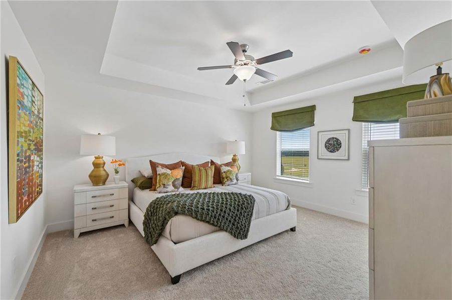 Furnished interior view inside a new home in Tribute, Hoschton (Image 33).