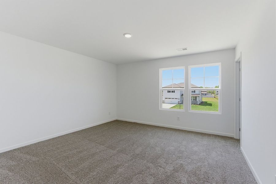 A room with a window and a door. A room with a window and a door.