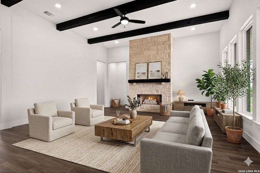 Furnished interior view inside a new home in , Castroville (Image 10).