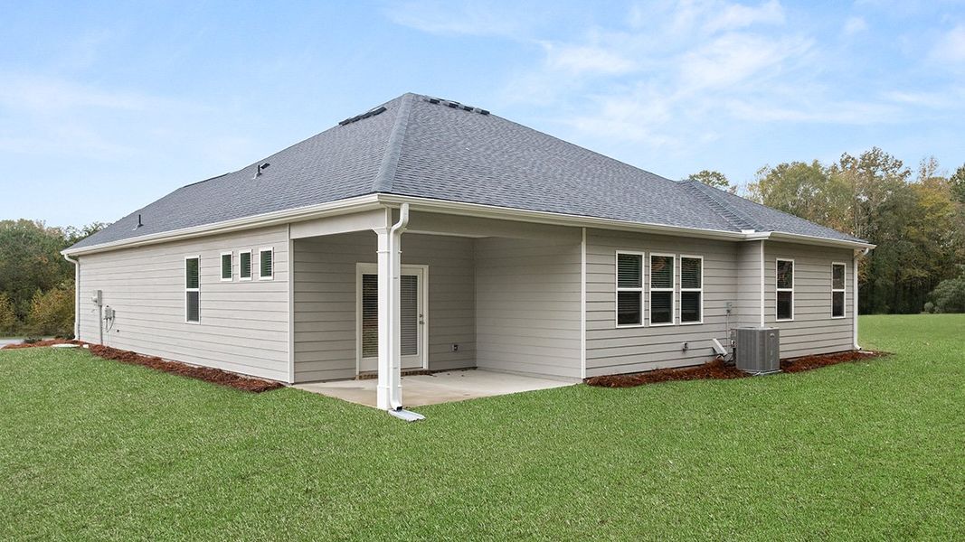 Representative exterior details of a home built from the GROVER Express by D.R. Horton in Kingston Ranch at Lake Oconee, Buckhead (Image 23). Representative exterior details of a home built from the GROVER Express by D.R. Horton in Kingston Ranch at Lake Oconee, Buckhead (Image 23).