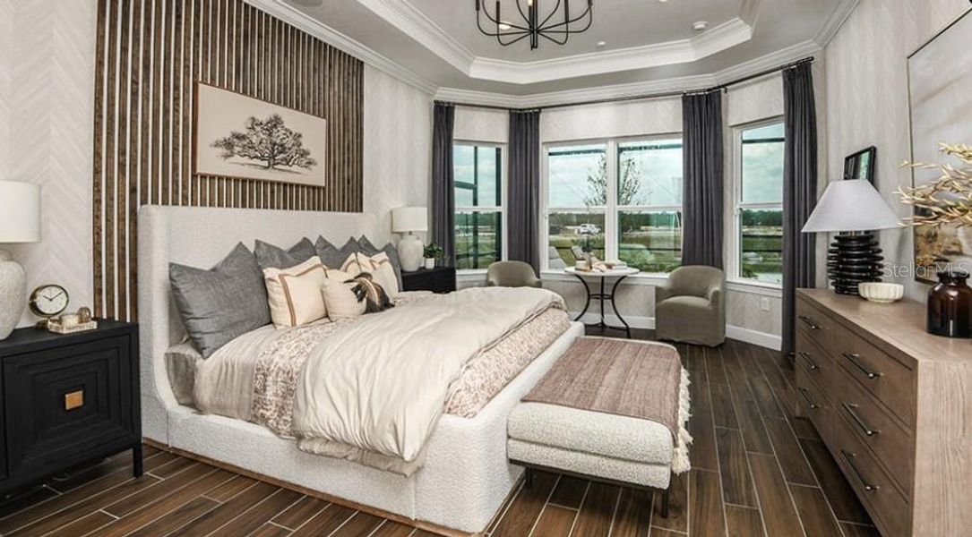 Furnished interior view inside a new home in Esplanade at Westview, Kissimmee (Image 6).