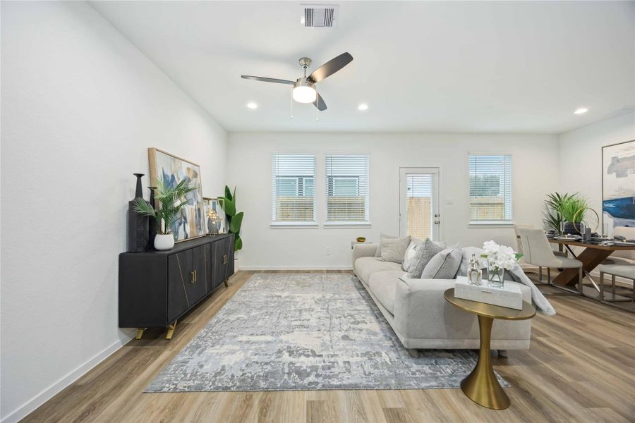 Furnished interior view inside a new home in Alaia Crossing, Houston (Image 32).