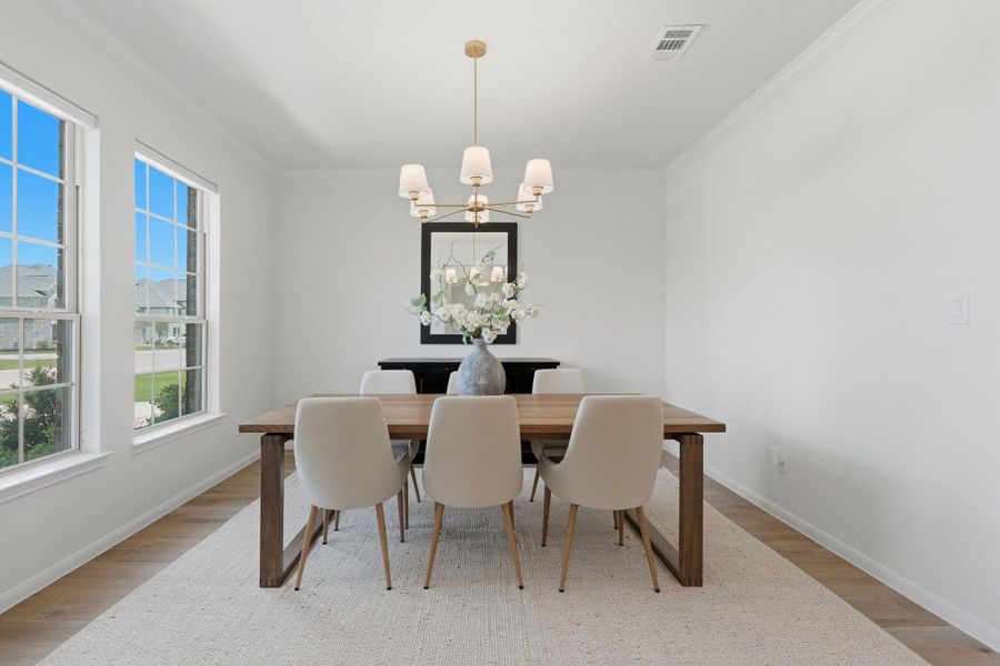 Furnished interior view inside a new home in Waterstone on Lake Conroe, Montgomery (Image 11).