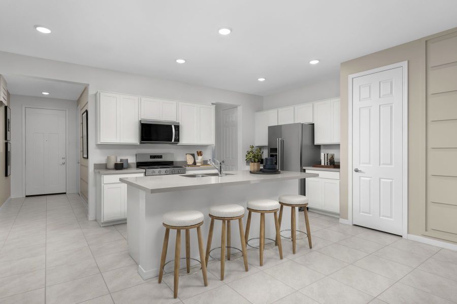 Representative furnished interior of a home built from the Cedar by Mattamy Homes in Baker Farms, Phoenix (Image 6).