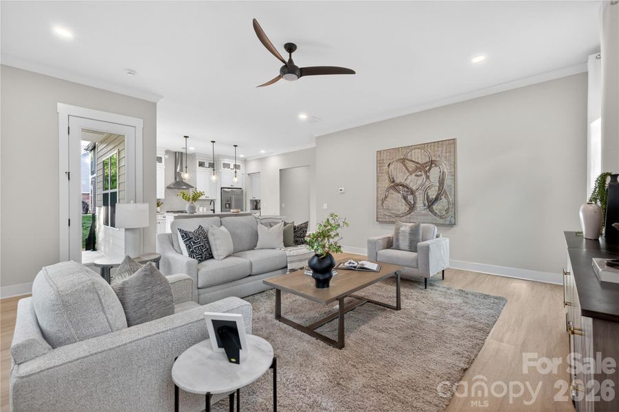 Furnished interior view inside a new home in , Hickory (Image 9).