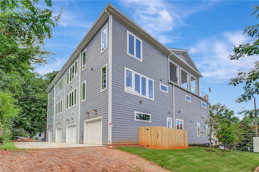 Exterior details and patio area of a home in , Atlanta (Image 33).