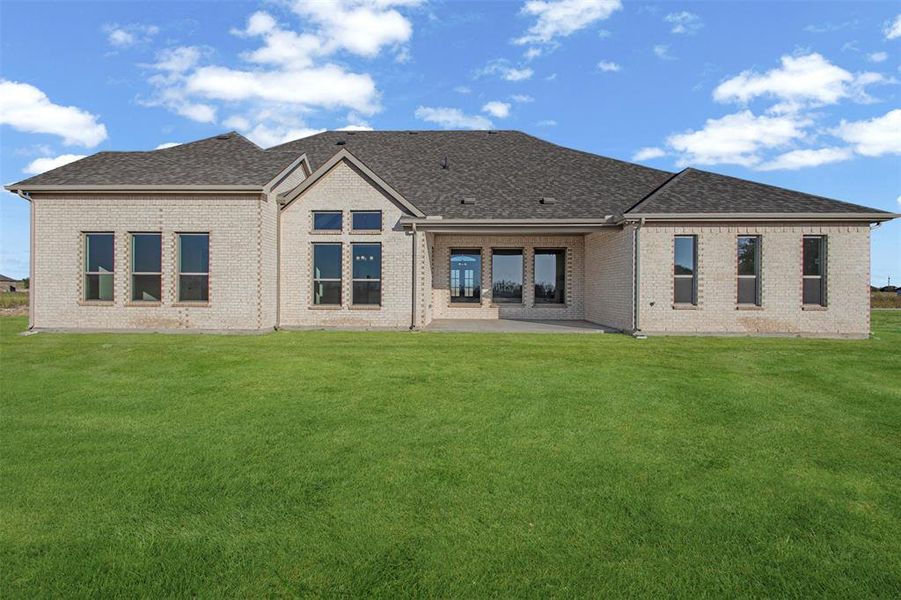 Exterior details and patio area of a home in Levante - 1 Acre Lots, Waxahachie (Image 20).