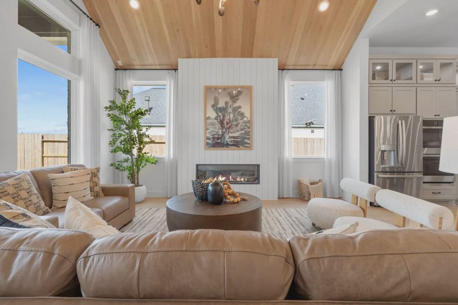 Furnished interior view inside a new home in Meridiana 50's and 60's, Manvel (Image 14).