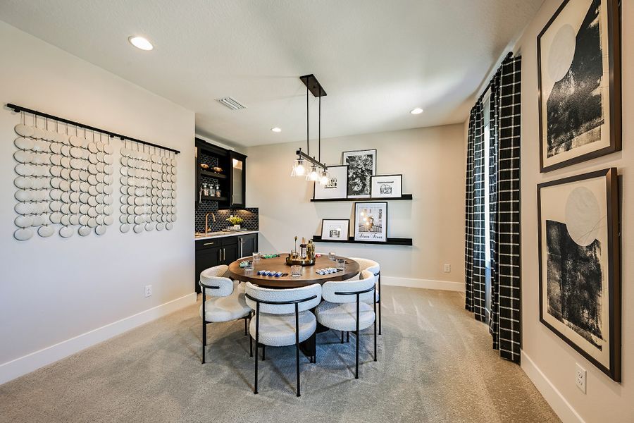 Representative furnished interior of a home built from the Key West II by Homes by WestBay in Oakfield, Parrish (Image 27).