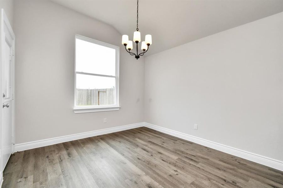 Open concept with Vinyl Plank floors