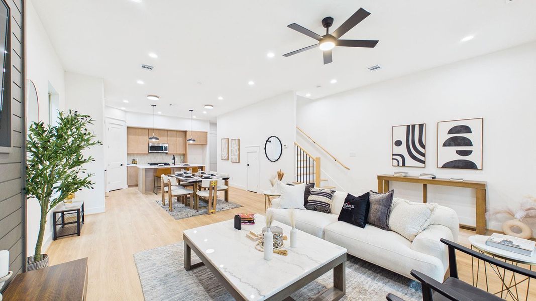Furnished interior view inside a new home in , Houston (Image 5).