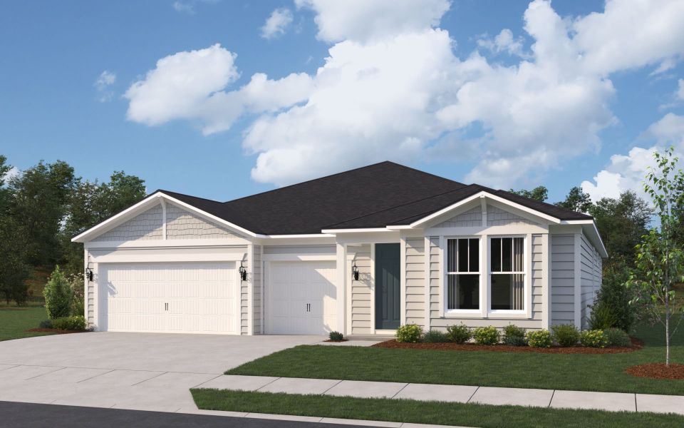 Representative exterior photo of a completed home built from the Merlot by Pulte Homes in Terrapin Creek, Jacksonville, FL (Image 16). Representative exterior photo of a completed home built from the Merlot by Pulte Homes in Terrapin Creek, Jacksonville, FL (Image 16).