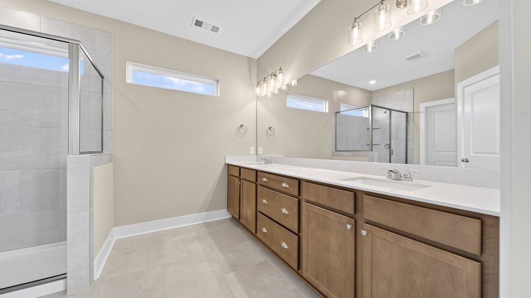 Furnished interior view inside a new home in McClure Farms, Columbia (Image 17).