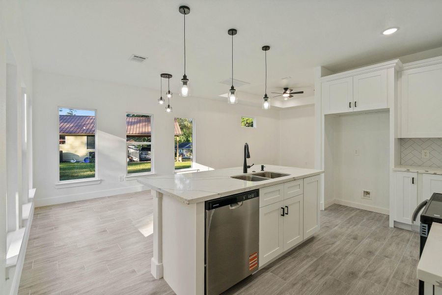 Furnished interior view inside a new home in , Willis (Image 7). Furnished interior view inside a new home in , Willis (Image 7).