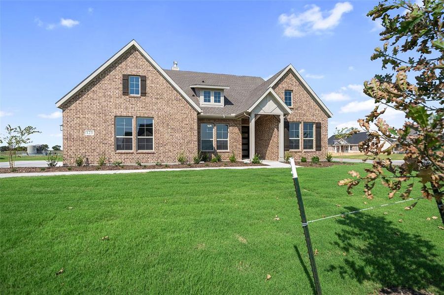 Front exterior of a new home in Fairview Meadows, New Fairview, TX, highlighting curb appeal (Image 16).