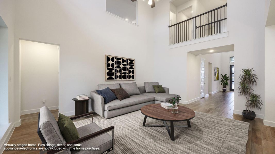 Furnished interior view inside a new home in Parmer Ranch, Georgetown (Image 5).