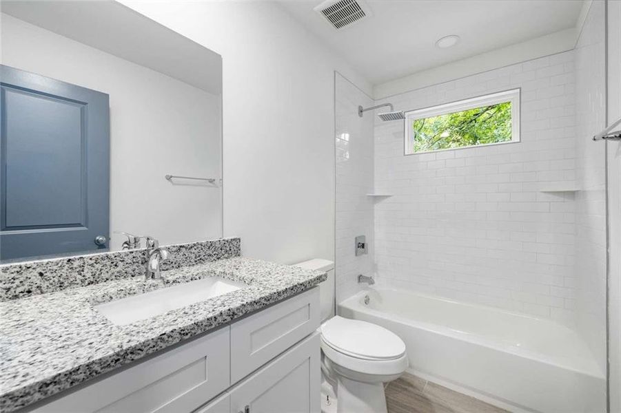 Furnished interior view inside a new home in , Atlanta (Image 5). Furnished interior view inside a new home in , Atlanta (Image 5).