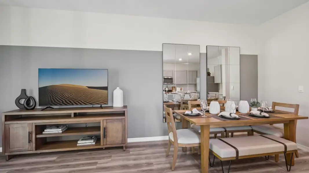 Furnished interior view inside a new home in Towns at Woodsdale, Wesley Chapel (Image 9).