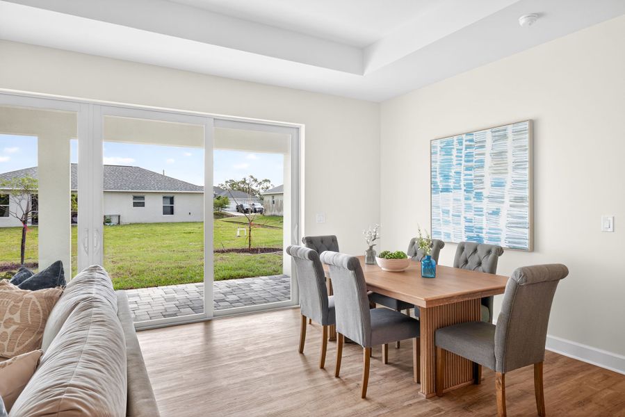 Representative furnished interior of a home built from the The Bluewater Cove by Sunlife Homes LLC in Cape Coral, Cape Coral (Image 13).