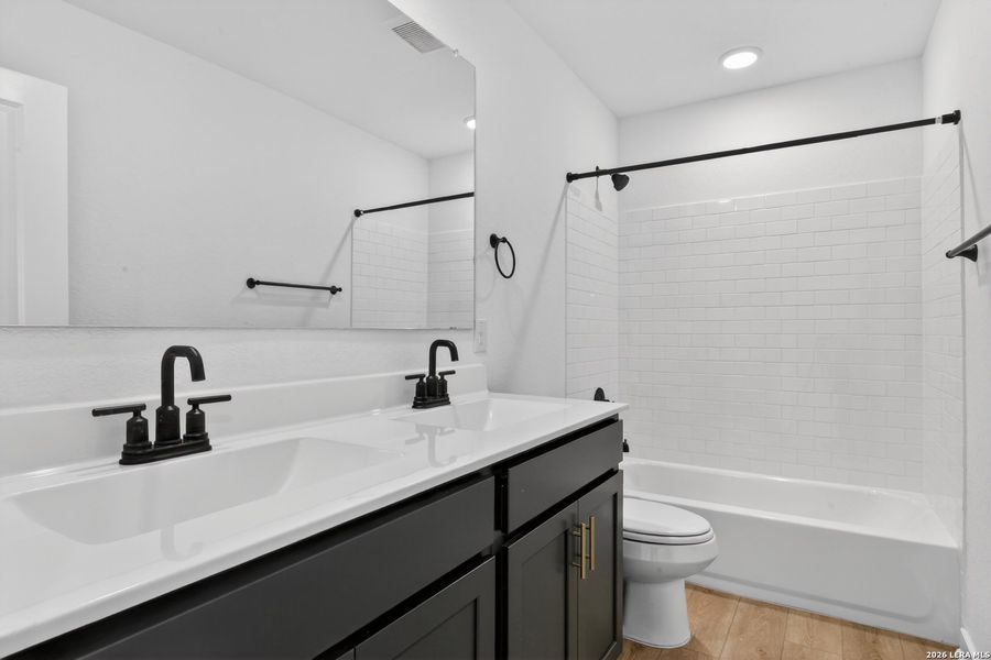 Furnished interior view inside a new home in The Wilder, Adkins (Image 7).