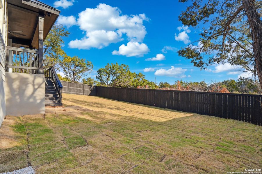 Exterior details and patio area of a home in , Spring Branch (Image 3). Exterior details and patio area of a home in , Spring Branch (Image 3).