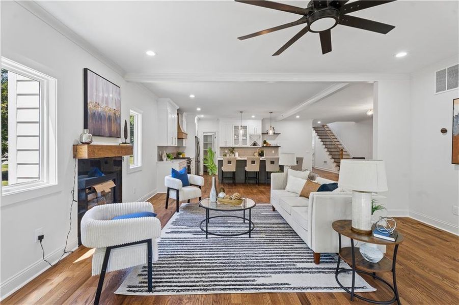 Furnished interior view inside a new home in , Decatur (Image 15).
