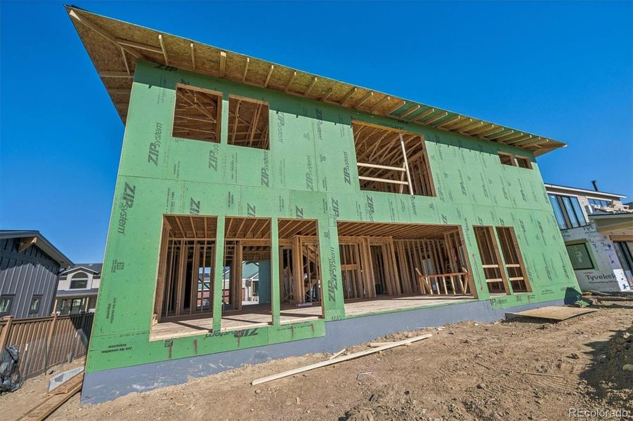 In-progress construction of a new home in , Louisville, CO (Image 31).