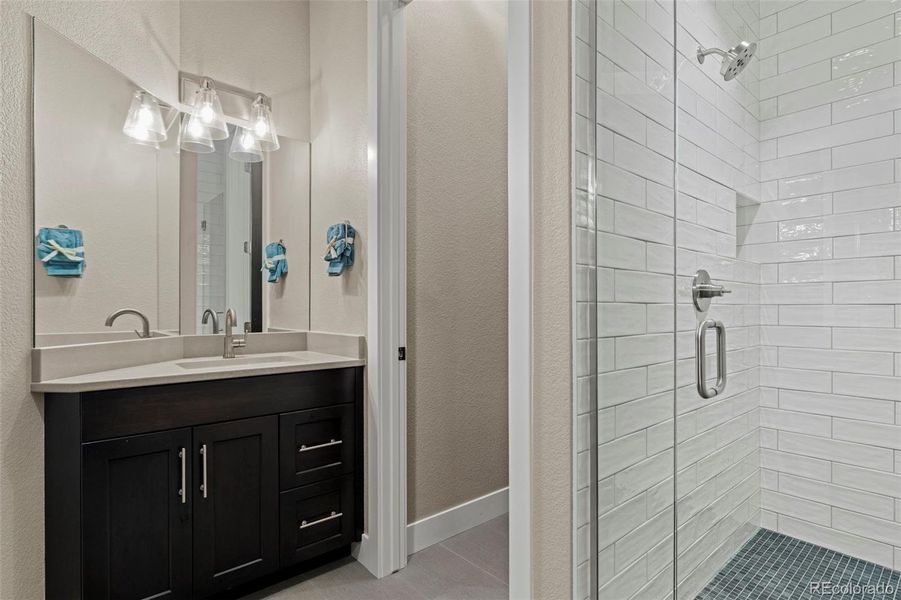 Furnished interior view inside a new home in , Larkspur (Image 29).