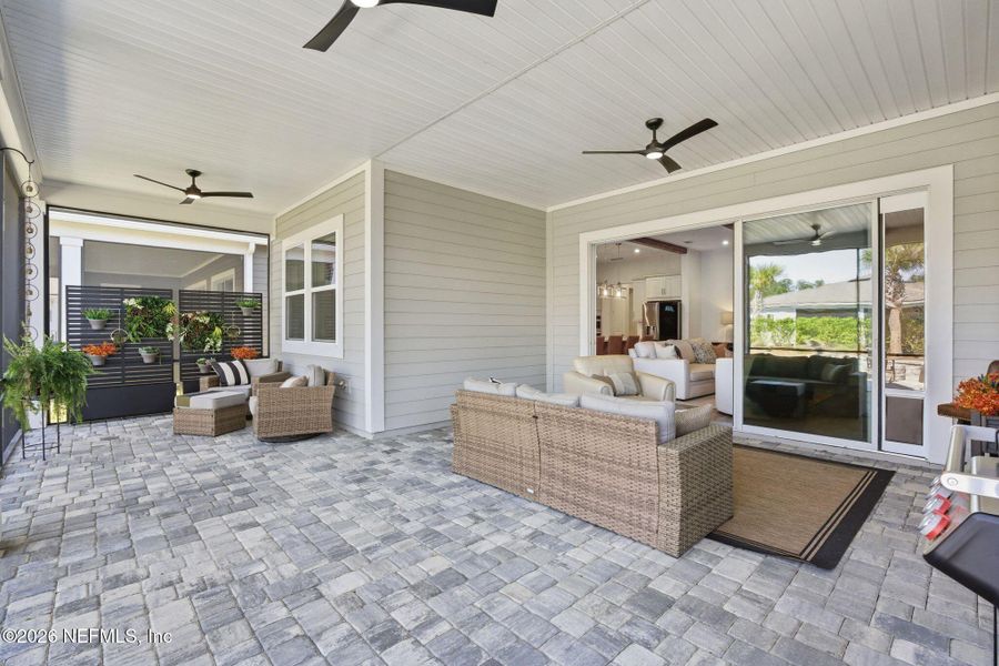Exterior details and patio area of a home in RiverTown, St. Johns (Image 24).
