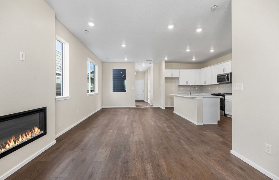 Spacious, unfurnished interior of a new home in Barefoot Village, Firestone (Image 16). Spacious, unfurnished interior of a new home in Barefoot Village, Firestone (Image 16).