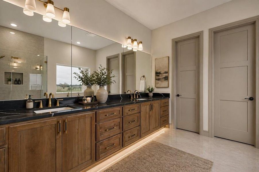 Furnished interior view inside a new home in , Celeste (Image 7).