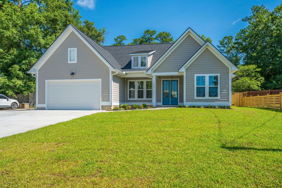 Front exterior of a new home in , Hanahan, SC, highlighting curb appeal (Image 17).