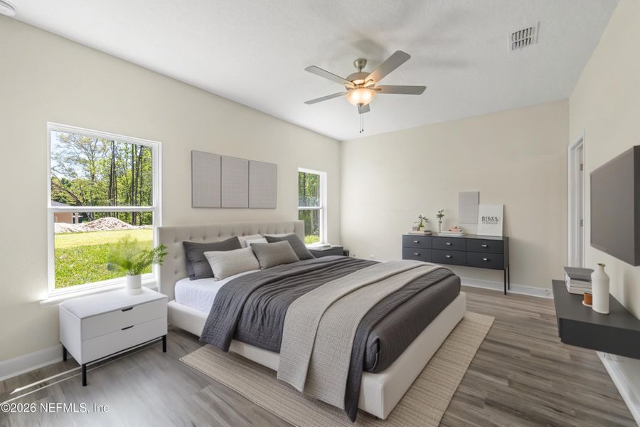 Furnished interior view inside a new home in , Jacksonville (Image 10).