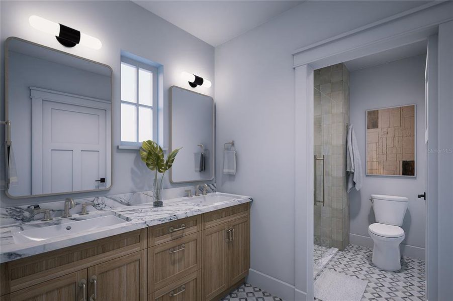 Furnished interior view inside a new home in , St. Petersburg (Image 17).