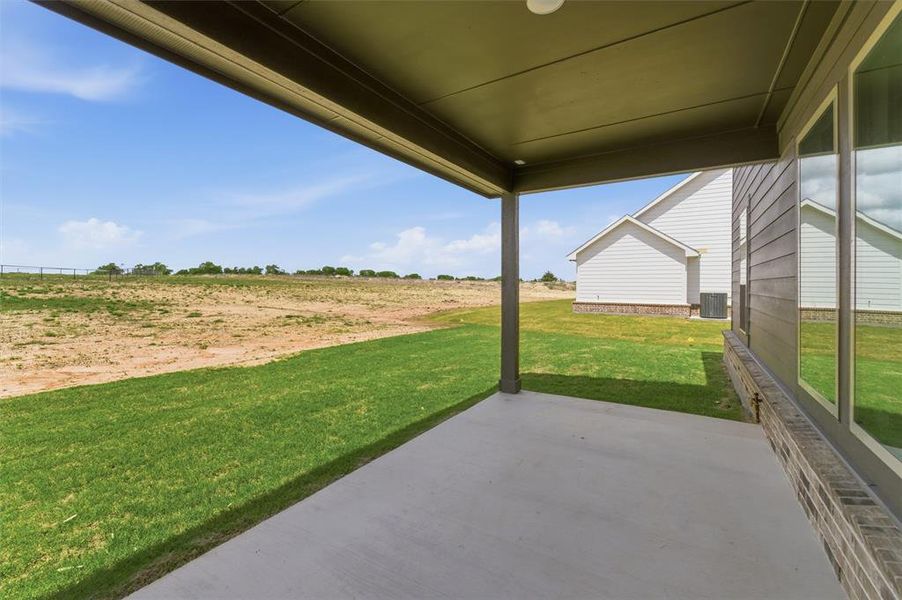 View of patio / terrace featuring a rural view