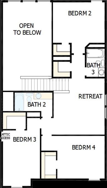 2D floor plan layout of this home in Escondido 50' Homesites, Magnolia, TX (Image 3). 2D floor plan layout of this home in Escondido 50' Homesites, Magnolia, TX (Image 3).