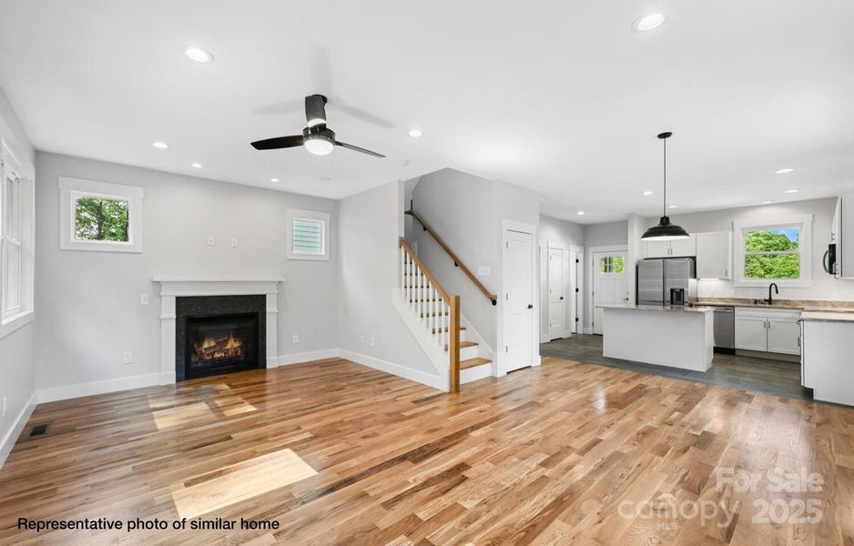 Furnished interior view inside a new home in , Asheville (Image 3). Furnished interior view inside a new home in , Asheville (Image 3).