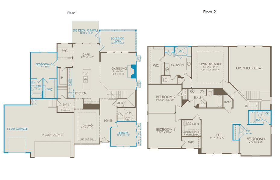 2D floor plan layout of this home in Browning Stables, Wendell, NC (Image 5).