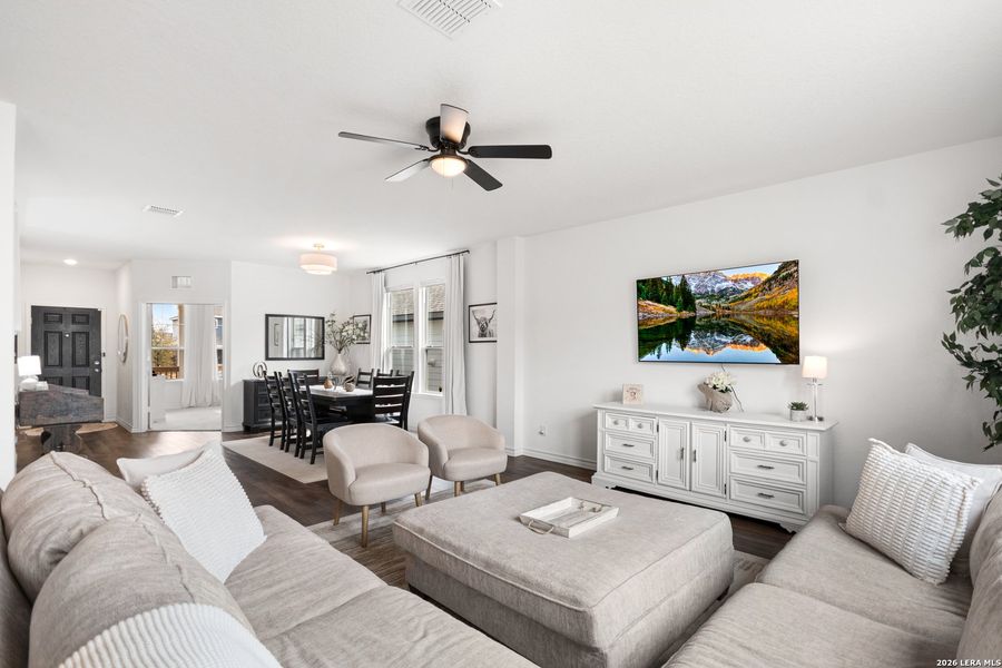 Furnished interior view inside a new home in Corley Farms, Boerne (Image 6).