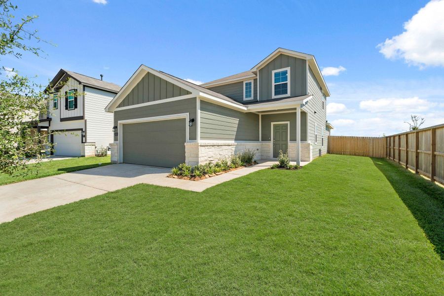 Exterior details and patio area of a home in Laurel Farms, Brookshire (Image 18). Exterior details and patio area of a home in Laurel Farms, Brookshire (Image 18).