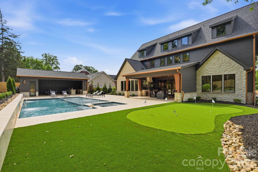 Exterior details and patio area of a home in , Charlotte (Image 29).