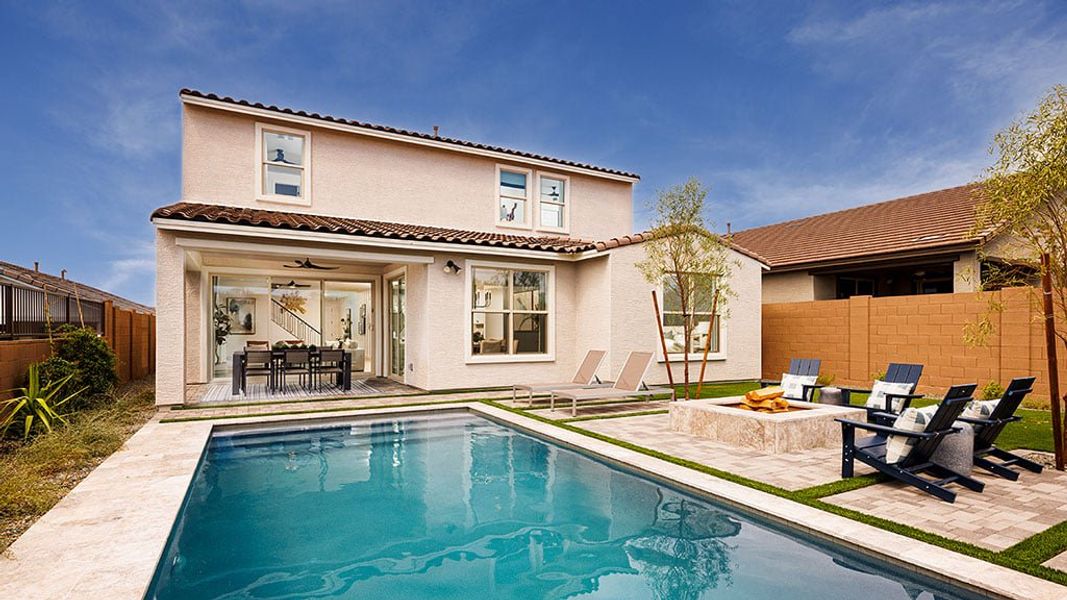 Representative exterior details of a home built from the Victory by Taylor Morrison in Saddleback, Peoria (Image 3).